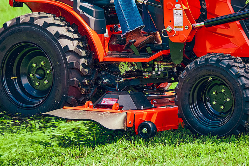 Optional Mid-Mount Mower Deck