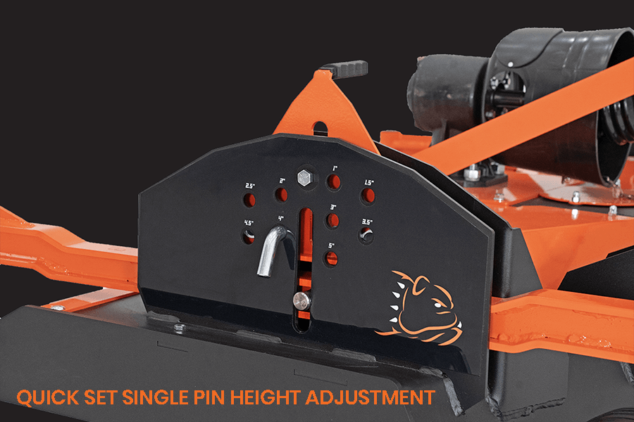 Quick set single pin height adjustment